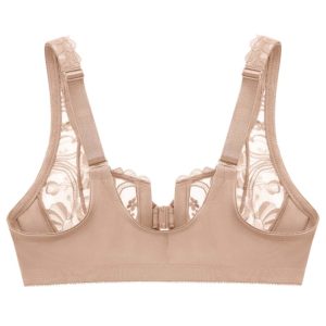 Glamorise Wonderwire Lace Front Close Bra Review backview